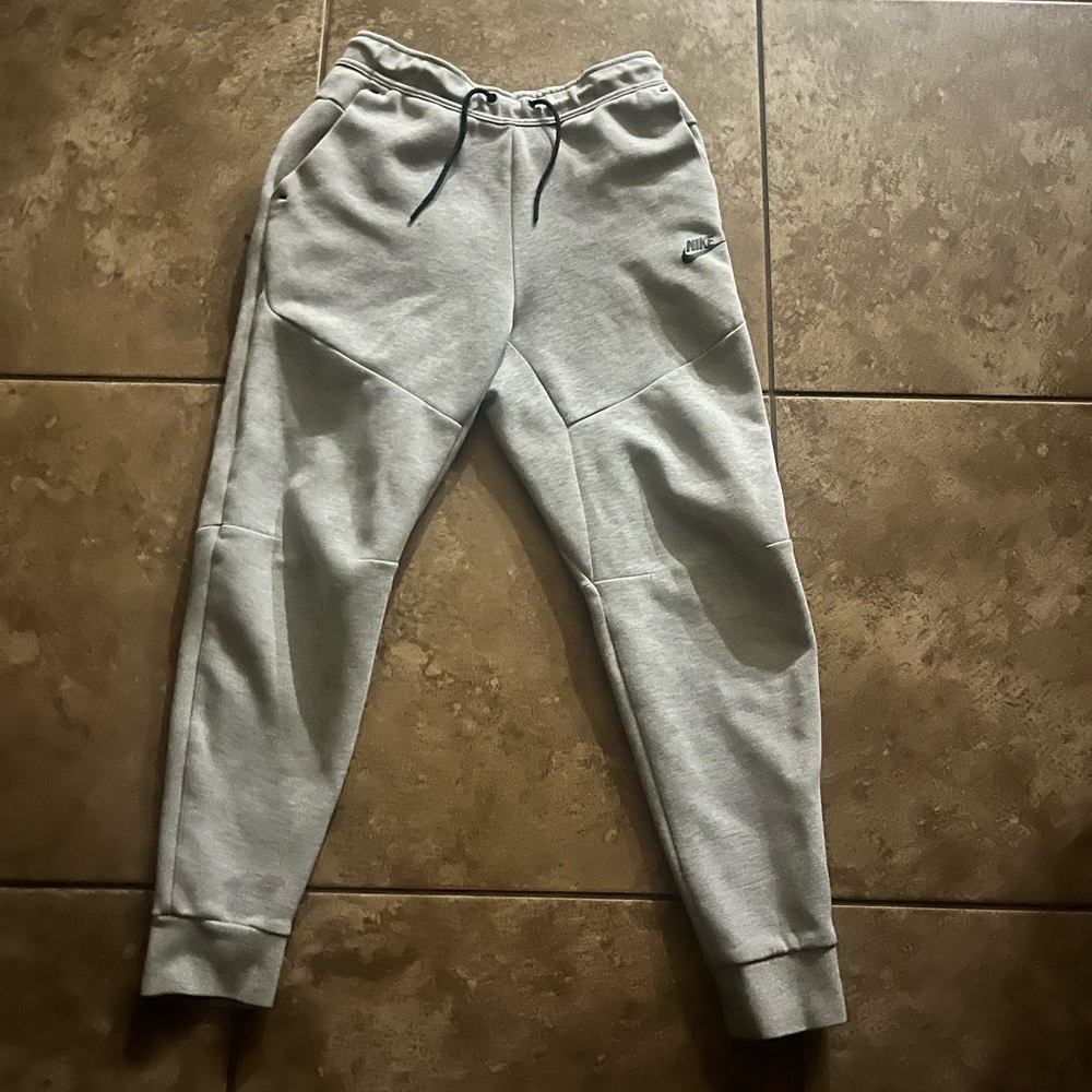 Grey Nike tec joggers